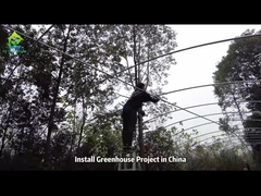 একক-স্প্যান গ্রিনহাউস কঙ্কাল স্থাপন করুন