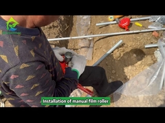 গ্রিনহাউস ম্যানুয়াল টপ ফিল্ম রোলার বায়ুচলাচল সিস্টেমের জন্য