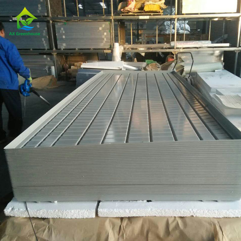 কাস্টমাইজযোগ্য আকারে ABS প্লাস্টিক শীট এবং অ্যালুমিনিয়াম খাদ ফ্রেম সহ স্থিতিশীল পরিবেশ বান্ধব গ্রিনহাউস রোলিং বেঞ্চ